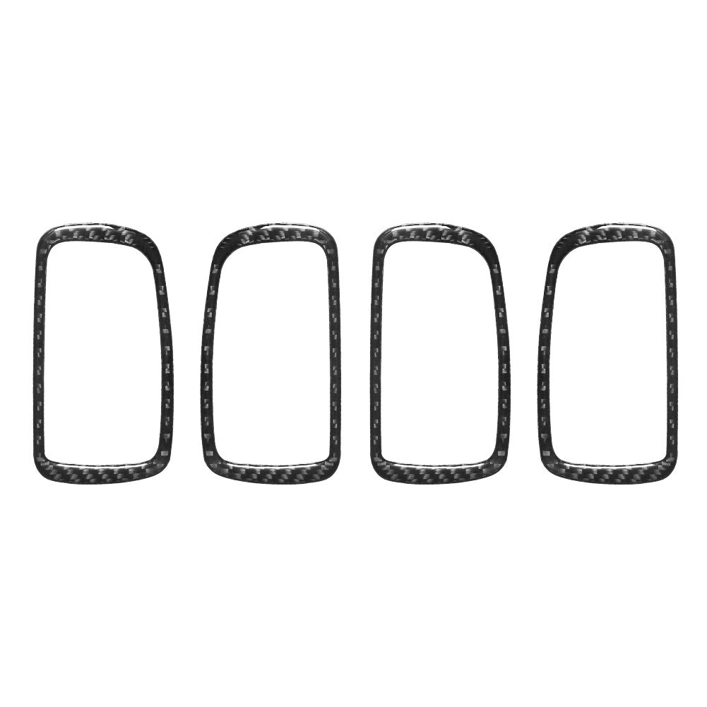 4Pcs Carbon Fiber Door Handle Cover Trim for Mitsubishi Outlander 2014-2016