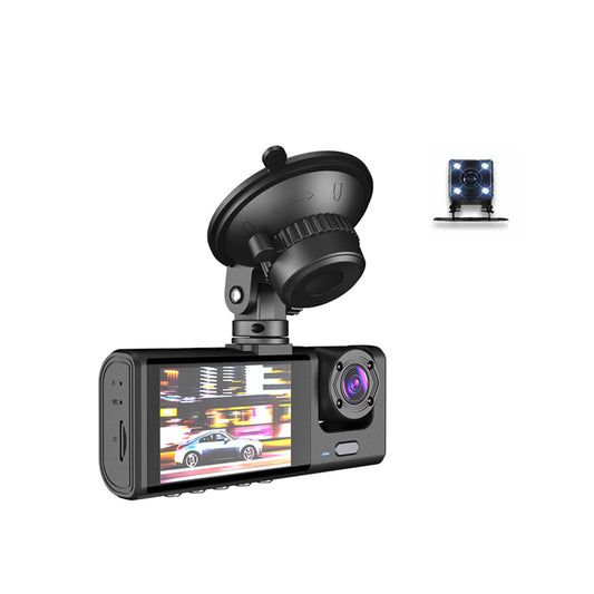 Car 3 Lens Dash Cam 1080P 170° Wide Angle Video Recorder G-sensor Camera