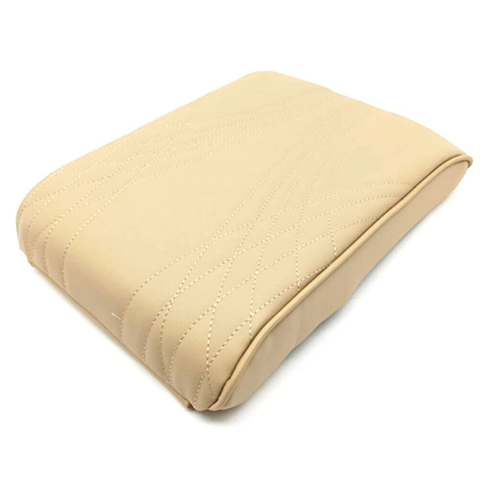 Car Armrest Cover Auto Center Console Mat Heighten Cushion PU Leather New n