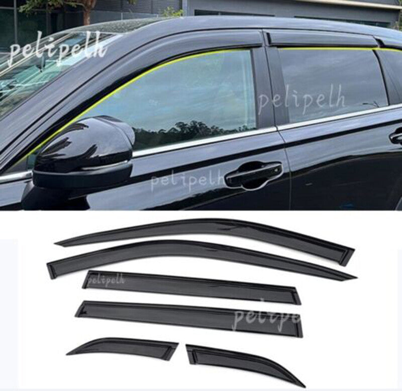 for Honda CR-V CRV 2023-2024 Black Window Visor Vent Shades Sun Rain Wind Guards