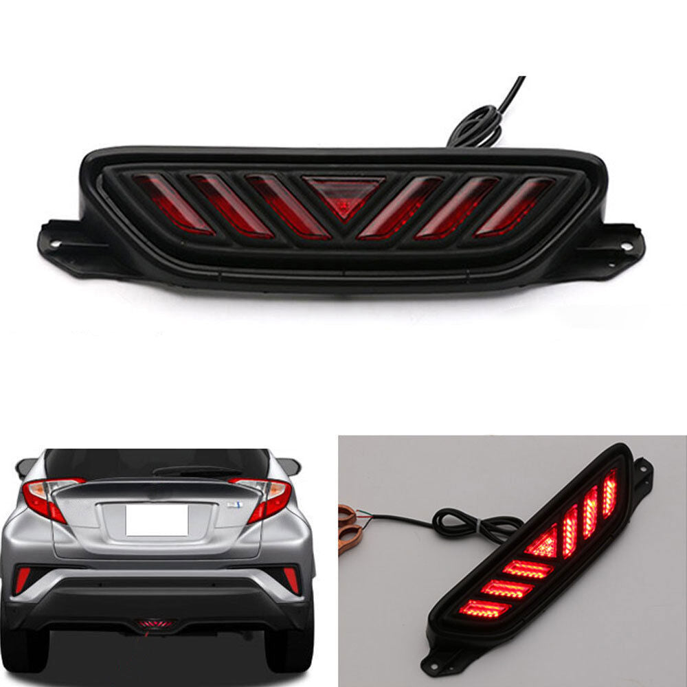 For Toyot@a CHR C-HR 2017-2020 LED Brake Tail Light Rear Bumper Fog Lamp DRL n