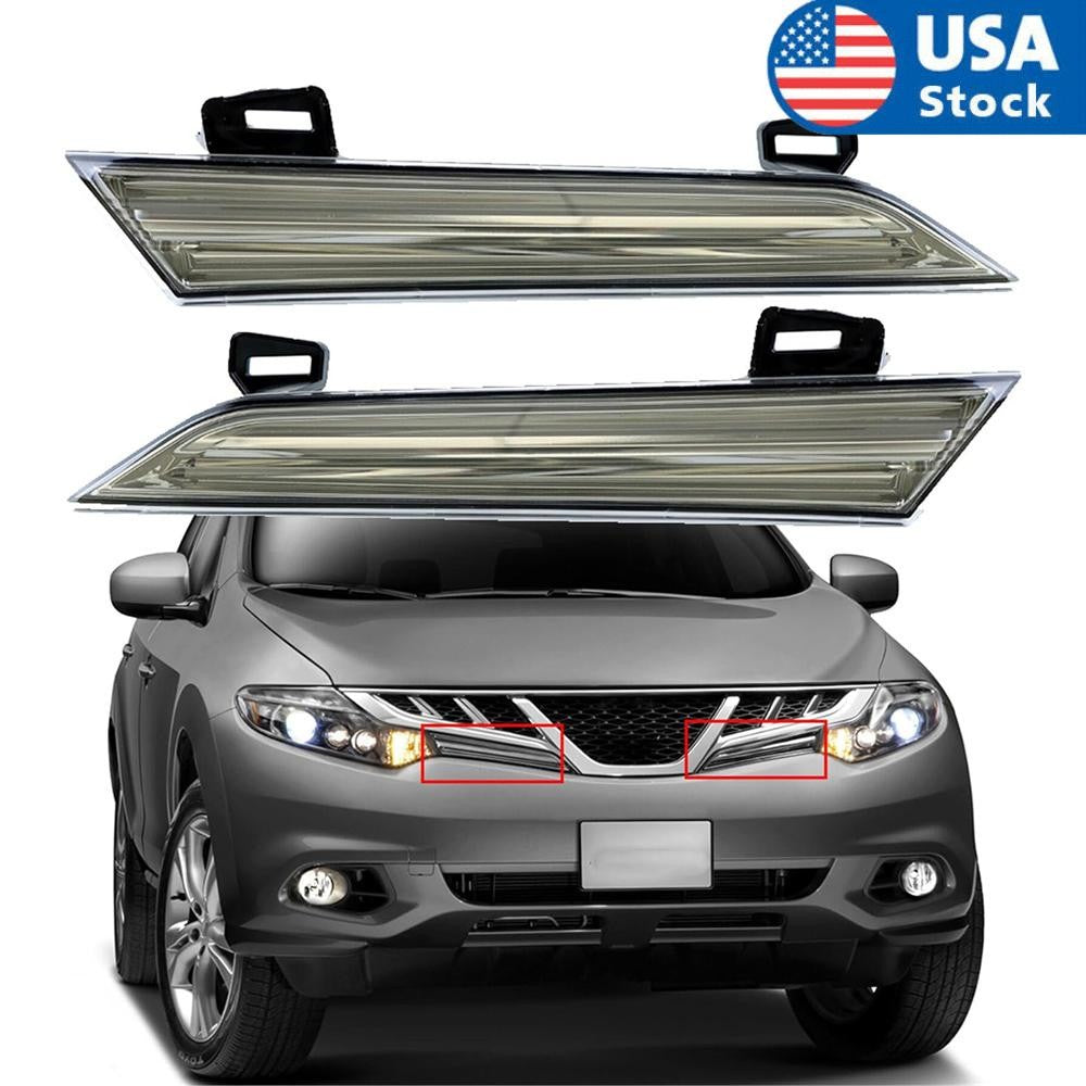 2Pcs Car Left+Right Side Headlight Reflector Panel for Nissan Murano 2009 - 2014