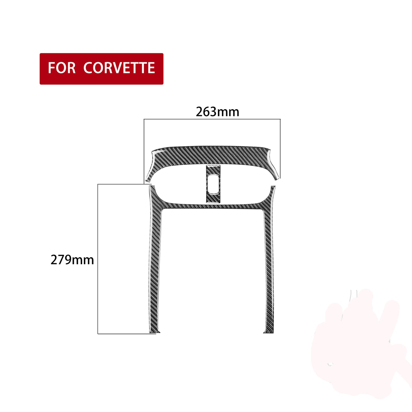3X Red Carbon Fiber Steering Wheel Frame Cover Trim For 718 2016-2022 v