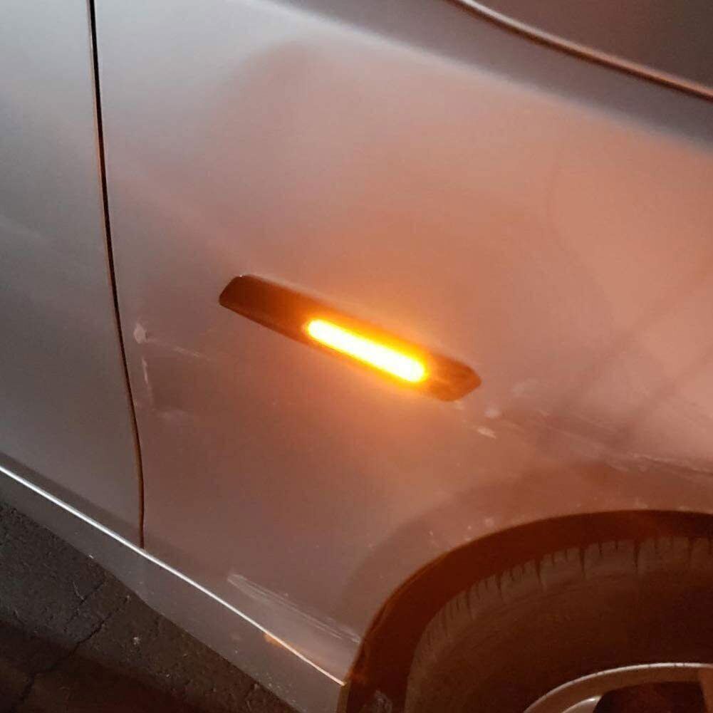 Suitable for F10 11-16 5 smoked front bumper reflector side marker lights - n
