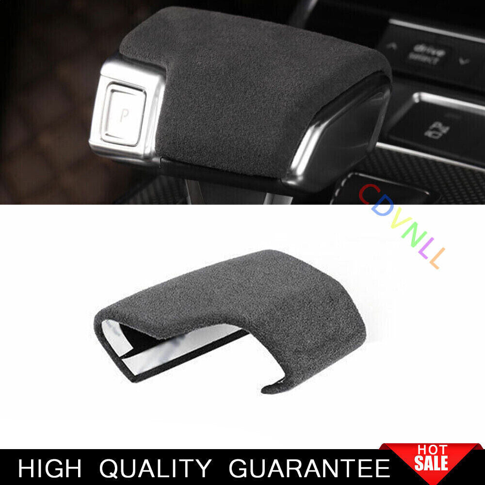 Fit for Audi A6 A7 2019-2024 Grey Alcantara Central Console Gear Shift Knob Trim
