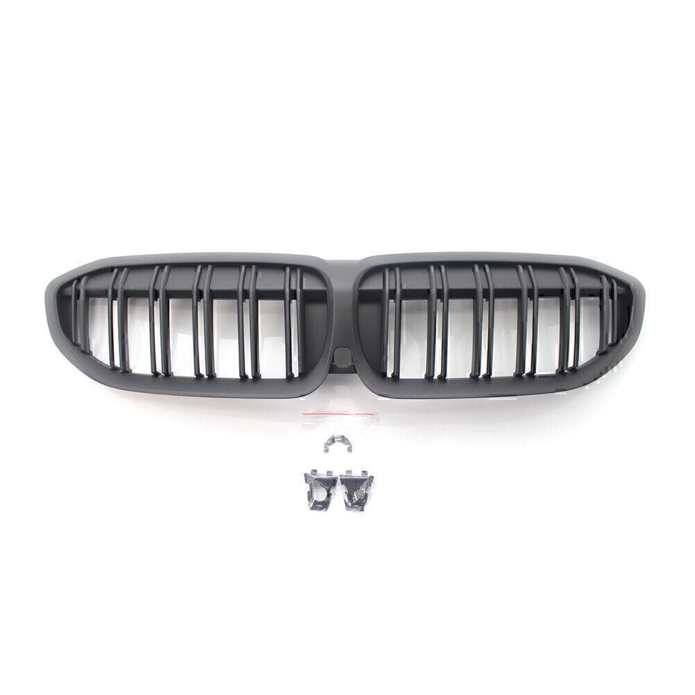 Front Kidney Grille Diamond Style Grill for BMW 3 Series G20 2019-22 Matte Black