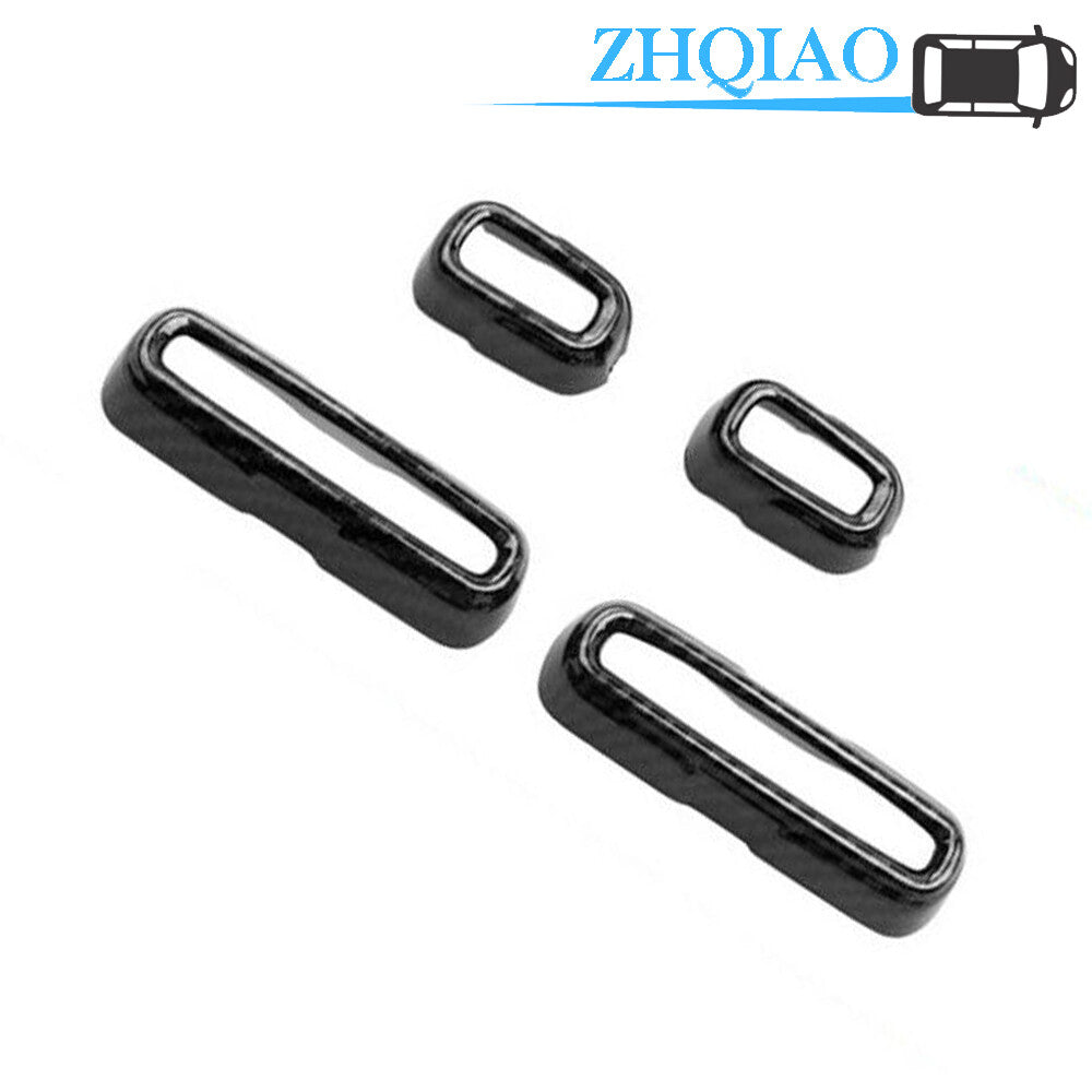 4pcs Carbon Fiber ABS Interior for Seat Adjustment Cover Trim Fits for Honda Accord 2018