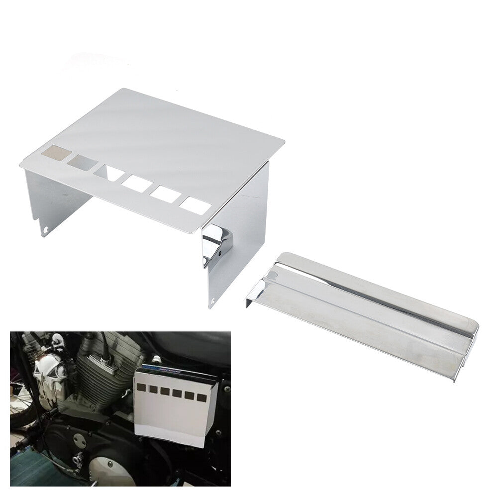 Windowed Battery Box Side Top Cover Kit for Harley Sportster Super Wide Glide