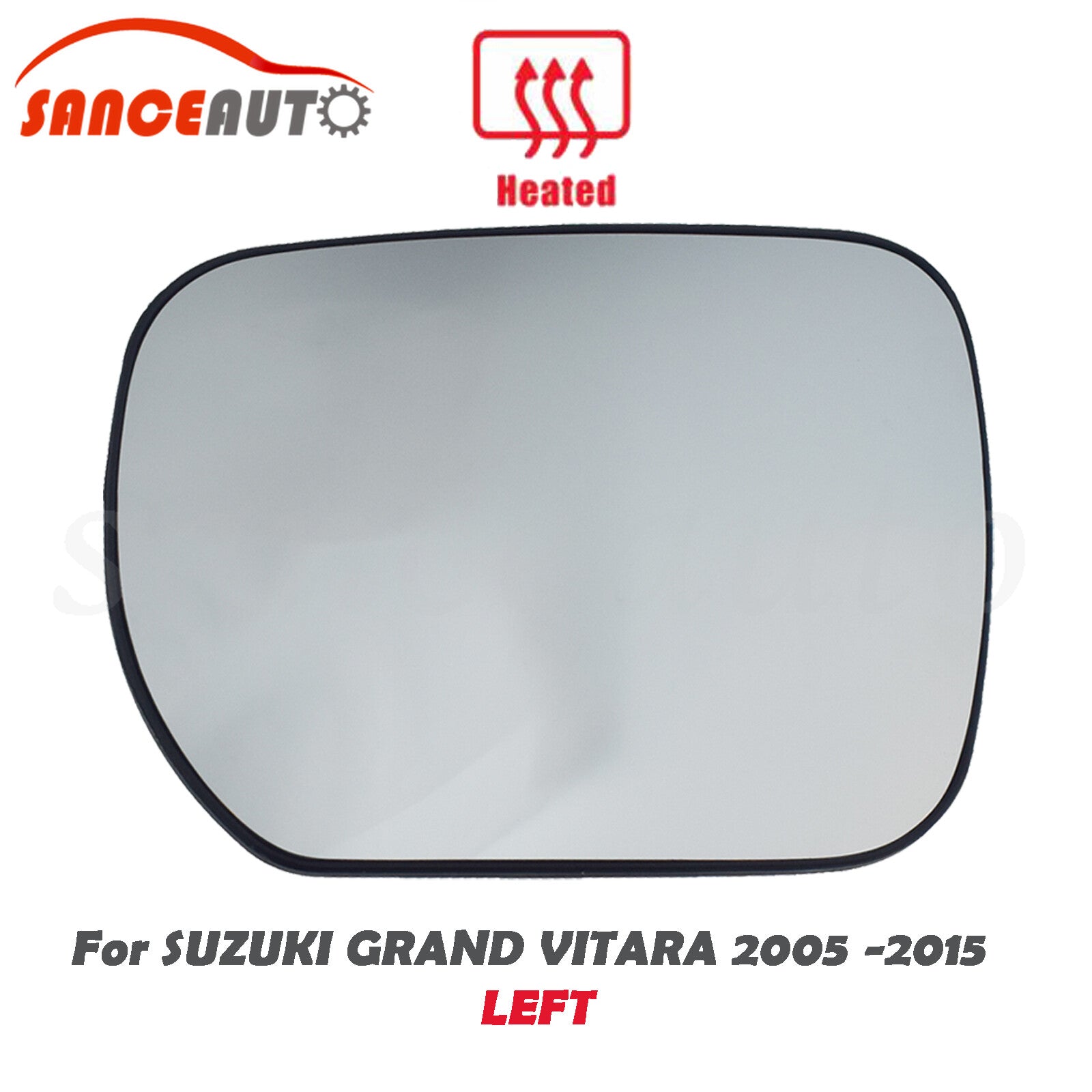 Left-hand drive heated mirror glass for Suzuki Grand Vitara 05-15 84740-78K30-000- n