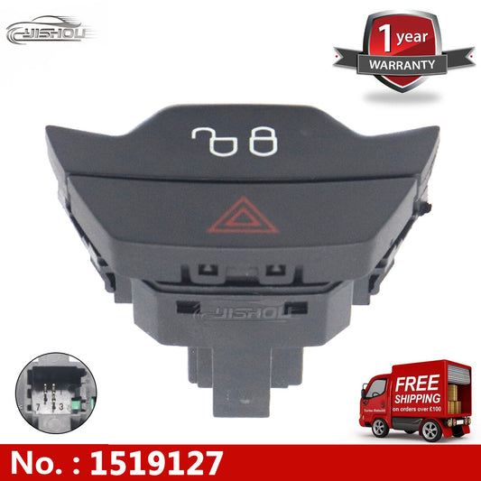 Hazard warning light button lock unlock switch for Ford Focus Transit 1519127