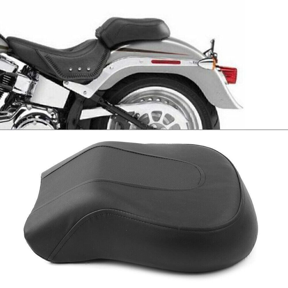 Rear Passenger for Seat Pillion For Fit for Harley Davidson FLSTF FatBoy 08-14 Black