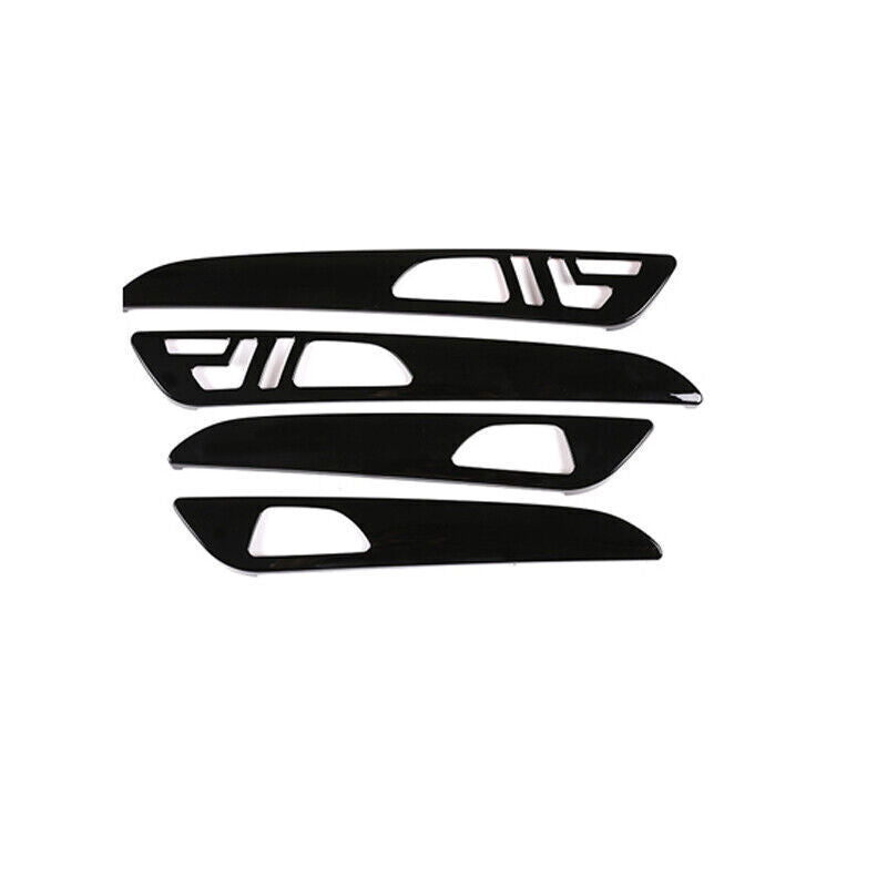Bright Black Inner Door Panel Cover Trim 4PCS Fit for Benz ML GL 2012-2015 2016 n