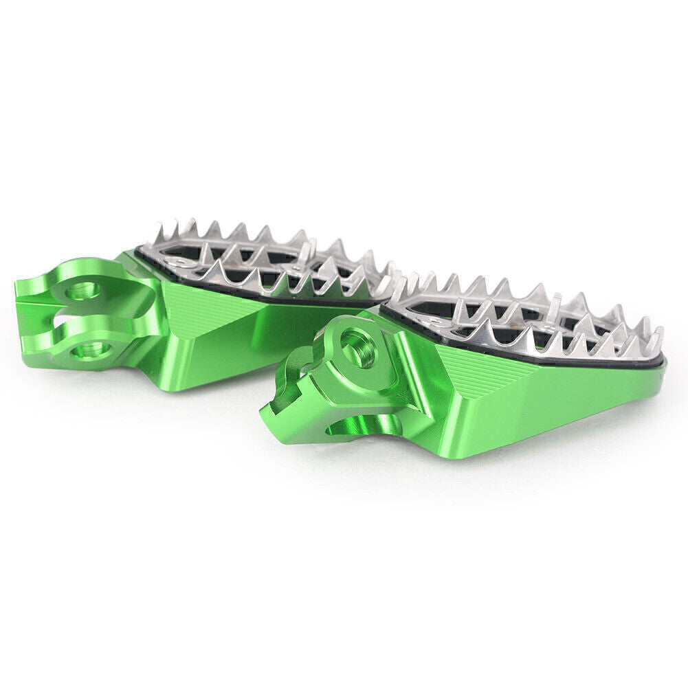 Green Racing Footpegs for Suzuki RMZ250 RMZ450 2010 2011 2012 2013 2014 2015 Q