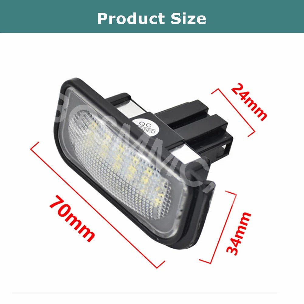 Car White LED License Plate Light Lamp Fit for Chrysler Crossfires 2004-2008 Q