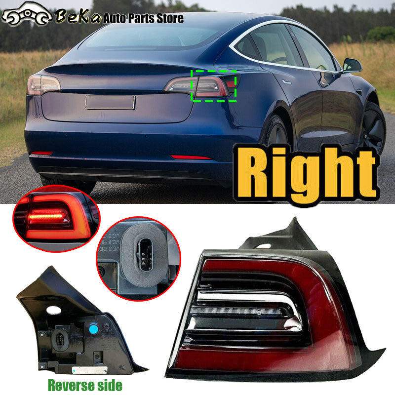 piece for Tesla Model 3 Y 2017 - 2023 LED taillight, outer rear right drive light.