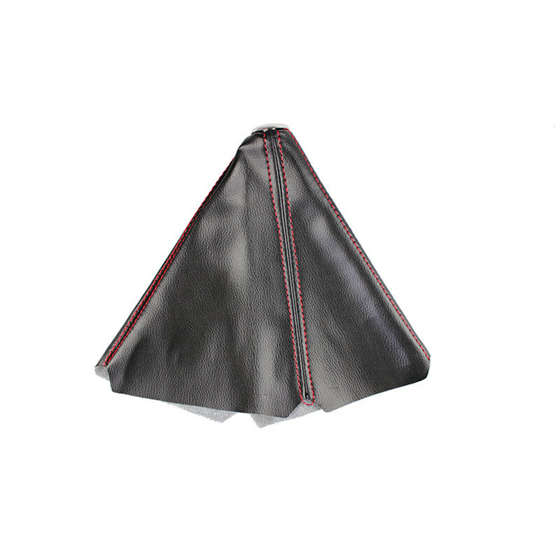 for Chery Red Stitch Black PVC Leather Shifter Shift Gear Knob Boot Cover