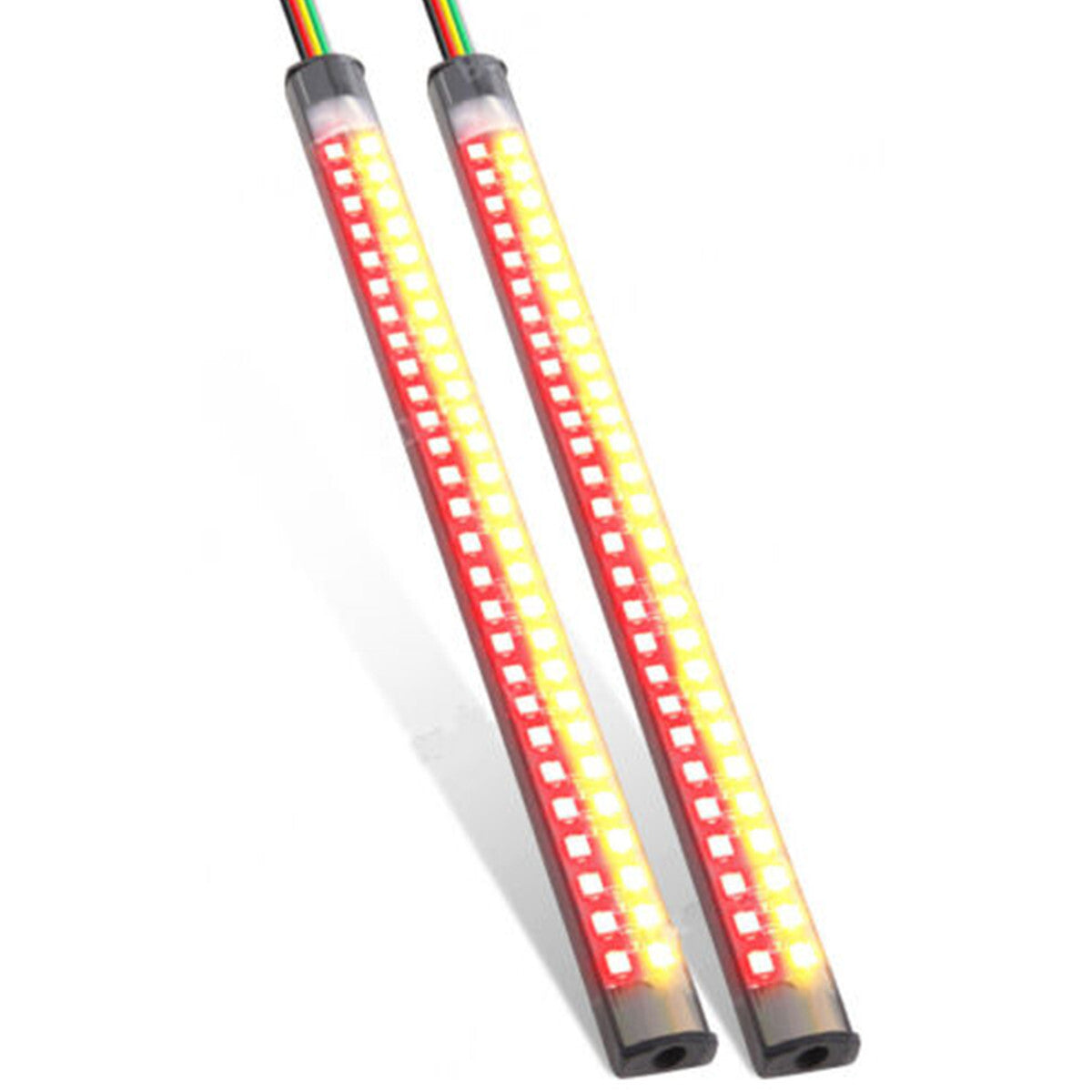 2x Flexible Motorcycle LED Strip LED Brake Stop Turn Signals Running Tail Light Q