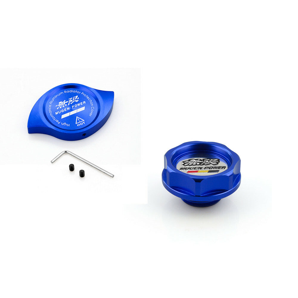 For Power Oil Radiator Cap +Water Cap Cover Fuel Filler Tank Q
