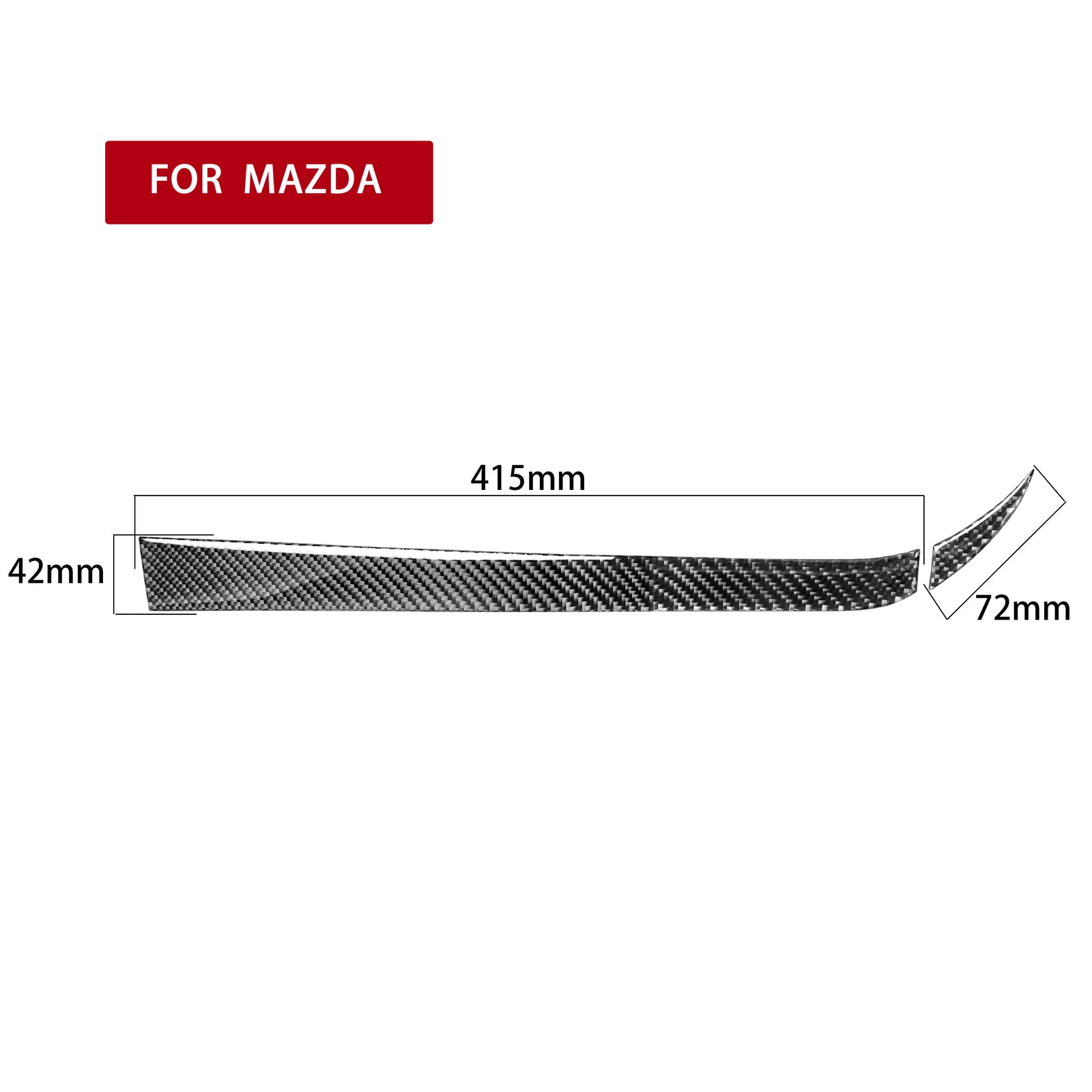 Red Navigation Display Frame Panel Trim Cover For Prius 2012-2015 Type A v