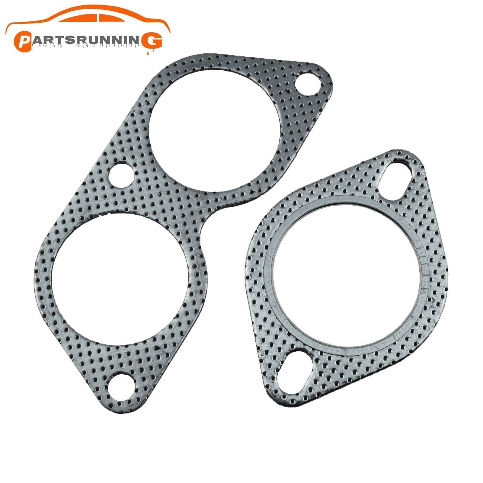 New 2pcs Exhaust Gasket Flange Cylinder Head Gasket Kit for Lexus IS300 Q