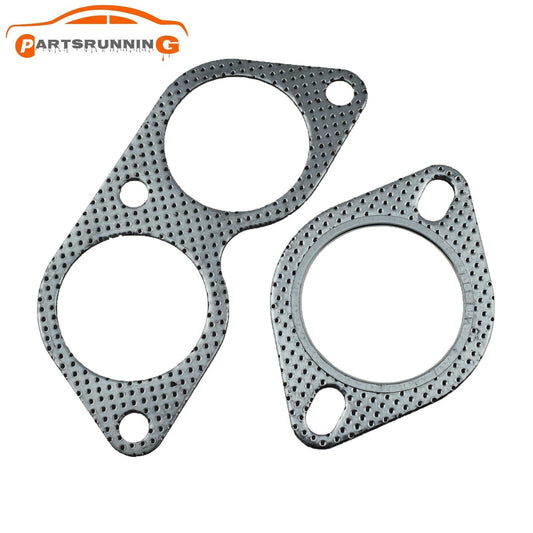 New 2pcs Exhaust Gasket Flange Cylinder Head Gasket Kit for Lexus IS300 Q