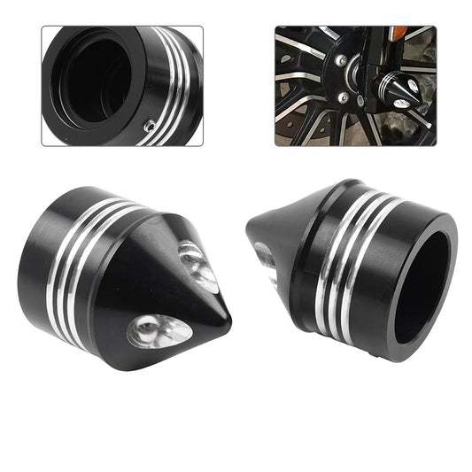 Front Axle Cap Nut Cover Fit for Harley Touring Dyna Road King Glide FLHR