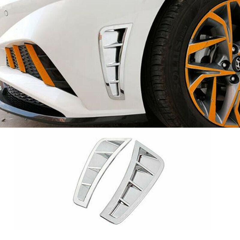 Chrome Side Fender Air Outlet Vent Cover Trim for Hyundai Sonata 2020-2022 2PCS
