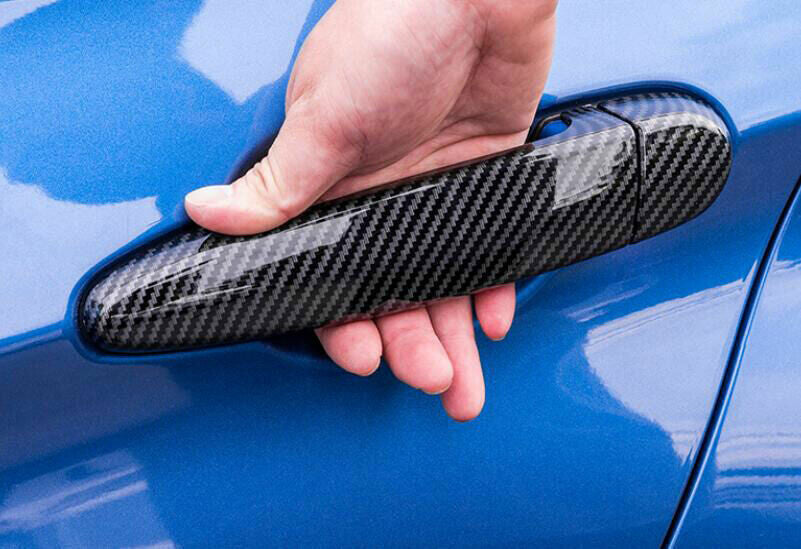 for BMW X1 2013-2015 ABS Carbon Fiber Exterior Outside Door Handle Cover Trim 8P