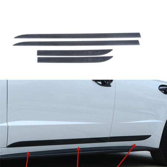 for Hyundai Sonata 2020-2023 Gloss Black Car Body Door Side Molding Guard cover