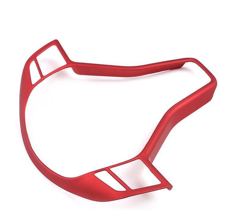 for Benz E-Class W212 2011-2015 Matte Red Steering Wheel Frame Cover Trim 1PCS