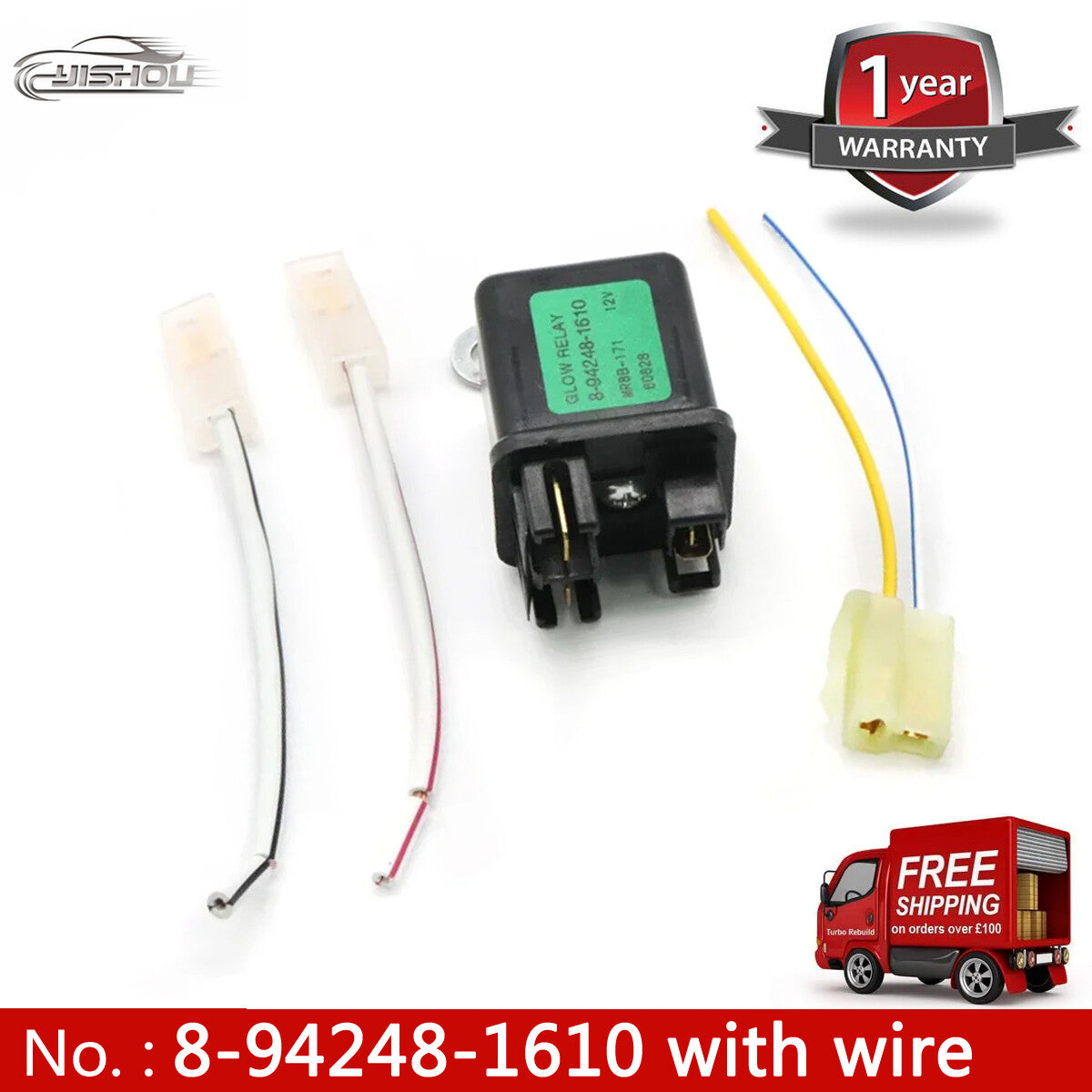 Relay LED plug 12V 8-94248-1610 suitable for Isuzu and Hitachi ZAXIS27U, ZAXIS50U, ZAXIS40U