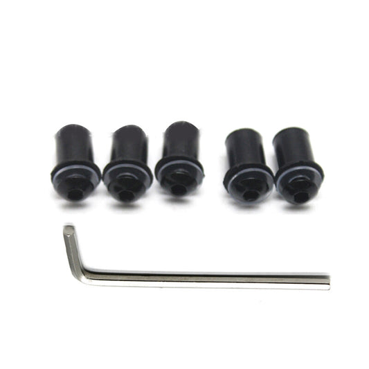 10x M5 Motorcycle Windscreen Windshield Fairing Screen Nut Bolt Screw Kit v