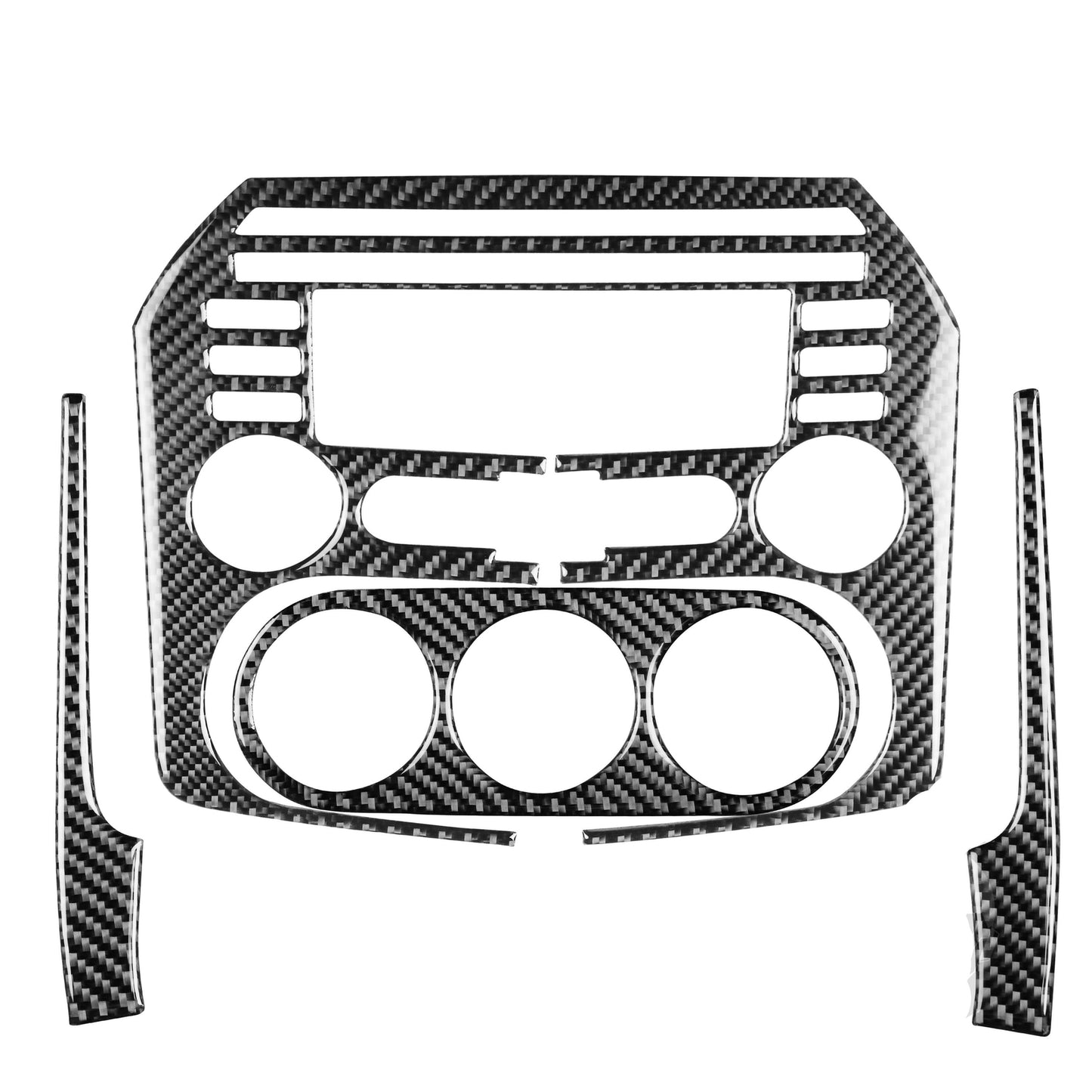 Red Carbon Fiber Rear Armrest Cup Holder Frame Trim for Chevy Impala 2014-2020 v