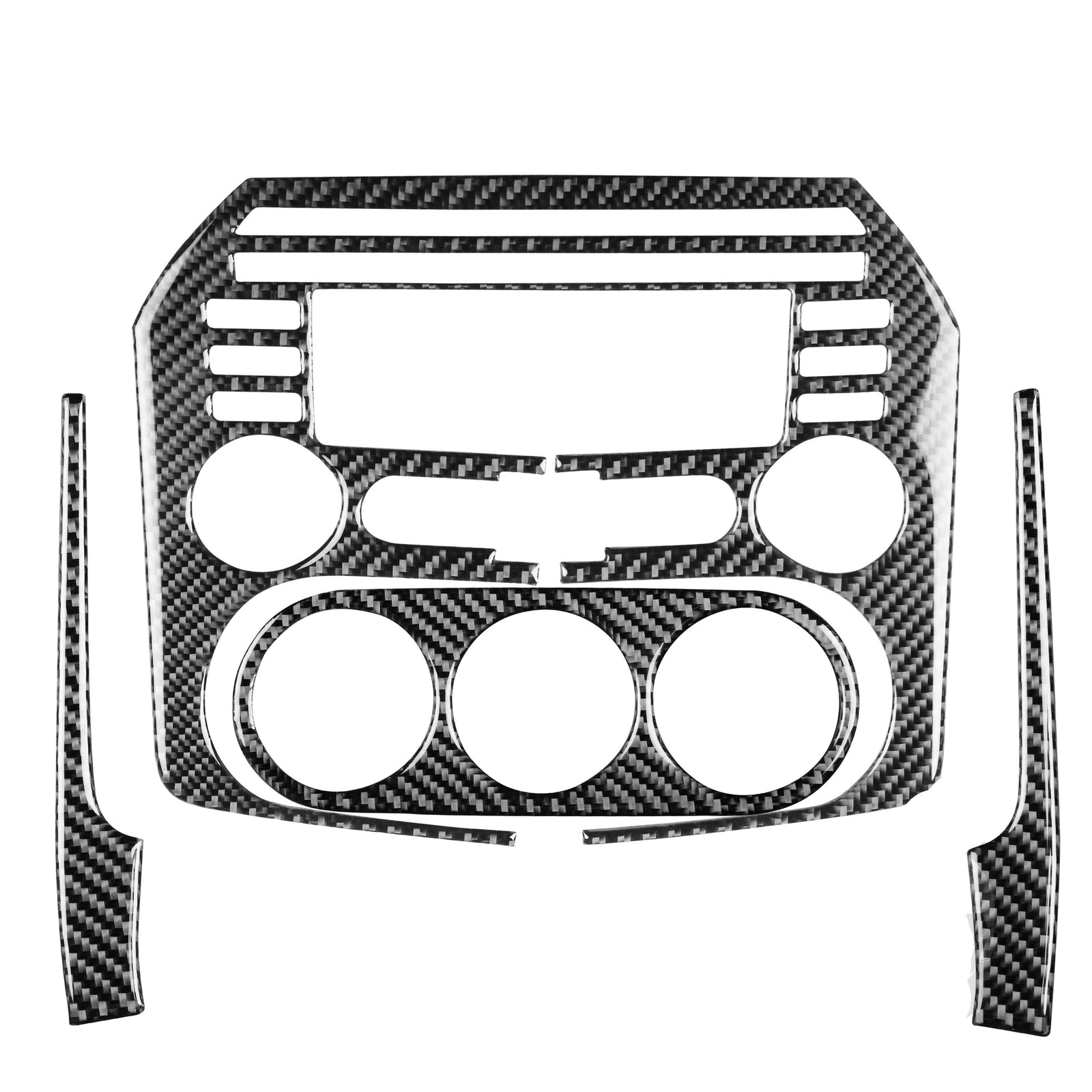 Red Carbon Fiber Rear Armrest Cup Holder Frame Trim for Chevy Impala 2014-2020 v