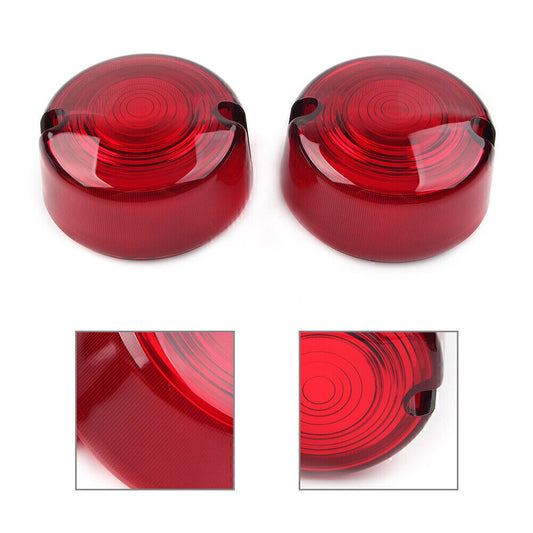 Red Turn Signal Lens Cover for Harley Dyna FXD FXR Sportster XLH 883 1200 FXST Q