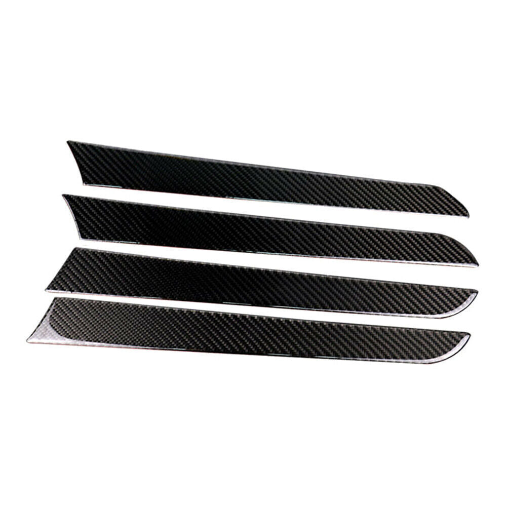 for Audi A4 B8 2009-2016 4x Carbon Fiber Interior Door Panel Cover Trim Sticker