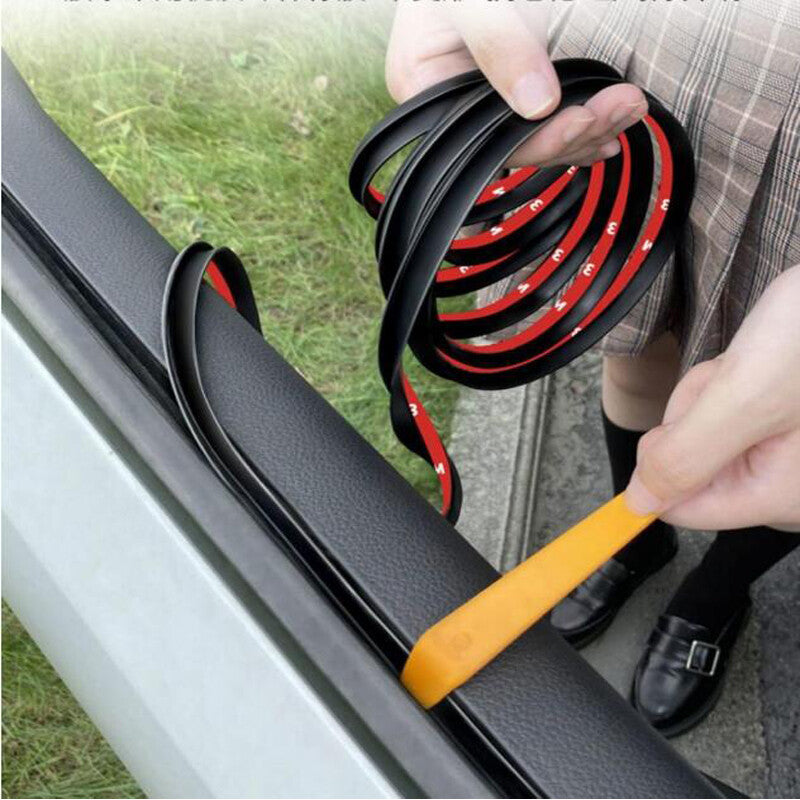 2-meter Weatherstrip V-shaped decorative edge molding sealant for car doors and windows - Rubber n
