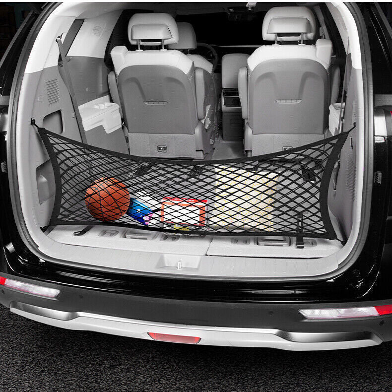 for Kia Carnival 22-24 Rear Cargo Trunk Boot Floor Elastic Mesh Storage Net 1PCS