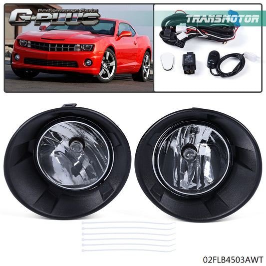 Fits 2010 2011 2012 2013 for Camaro Clear Replacement Fog Light Assembly - v