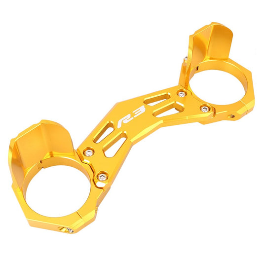 CNC Balance Shock Front Fork Bracket for Yamaha R25 / R3 2015-2016 Gold