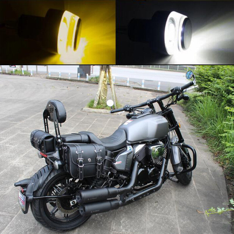 7/8 handlebars, motorcycle scooter, folding LED light strip, rearview mirror - n