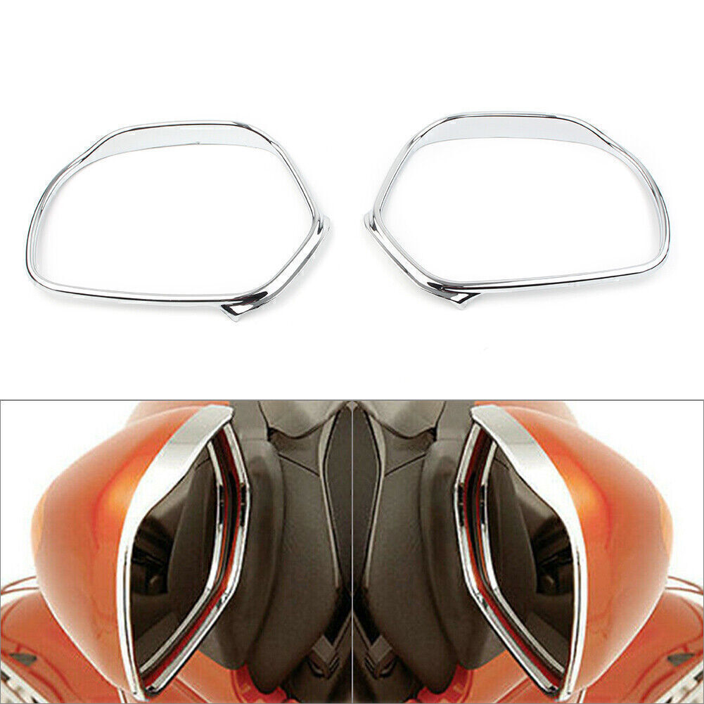 Fit for Honda Goldwing GL1800 2001-2011 Motorcycle Mirrors Trim Decoration Chrome UK