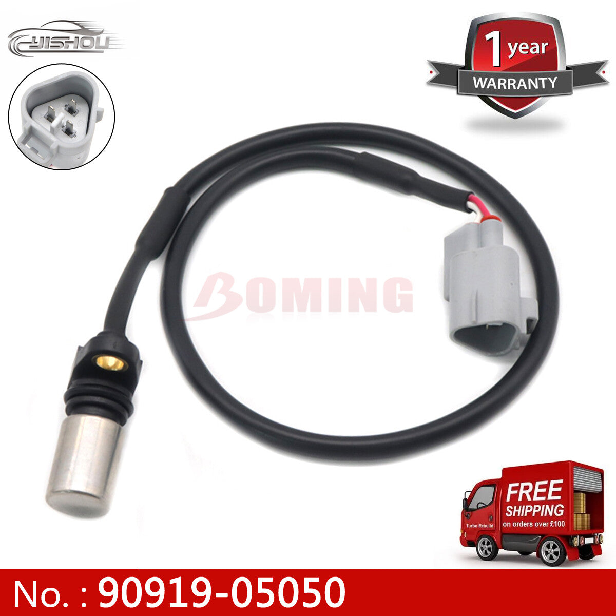 029600-1151 Crankshaft Position Sensor 90919-050 Suitable for Toyota Hilux 2.5L and 3.0L