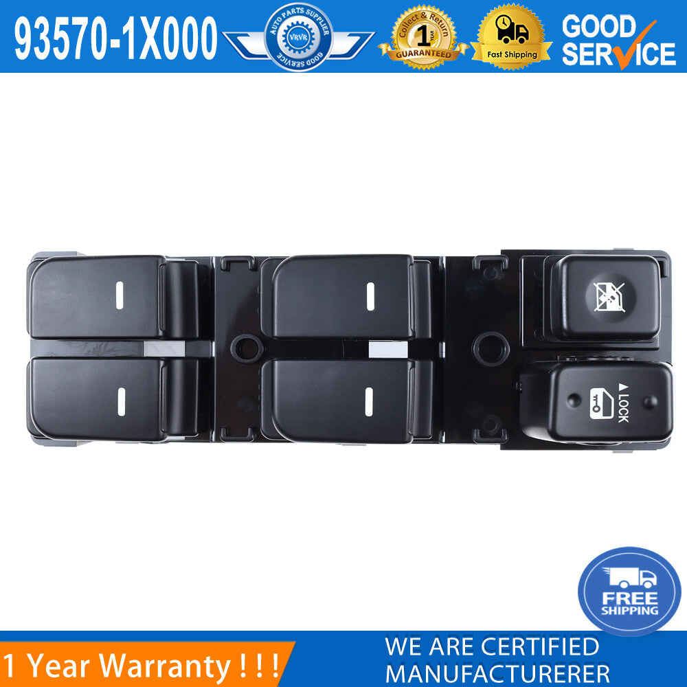 93570-1X000 Left Front Power Window Switch 14-Pin for Kia Forte Cerato