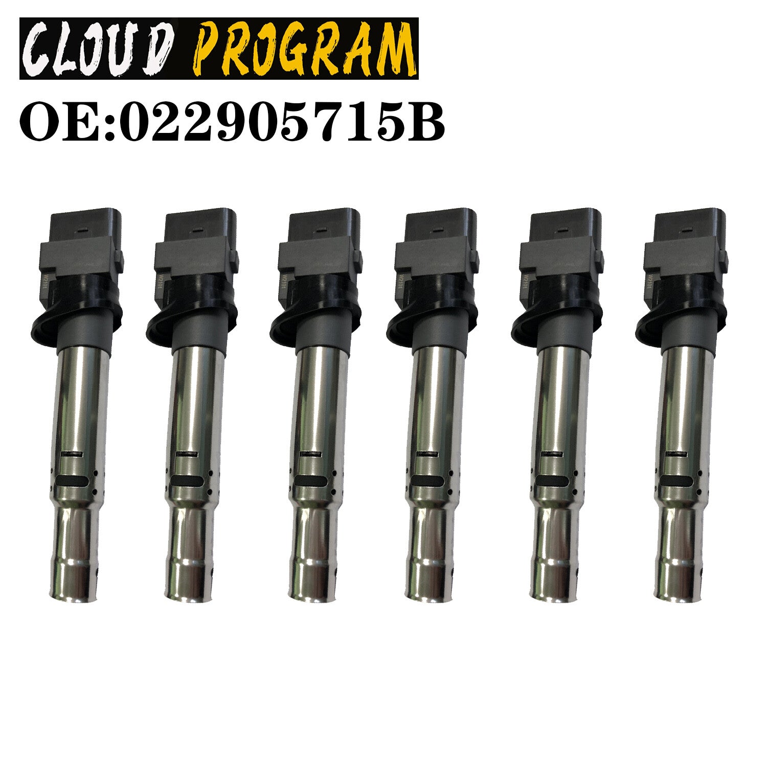 6PCS Ignition Coils 022905715B Fits for VW EOS Touareg for Audi A3 TT Quattro n