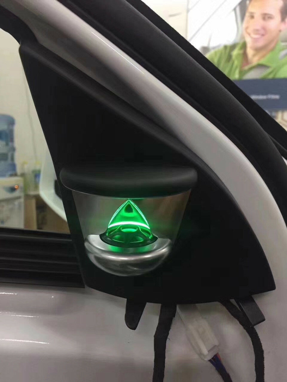 12 color Illuminated speaker tweeter sand clock style for Mercedes W166 GLE X166 v