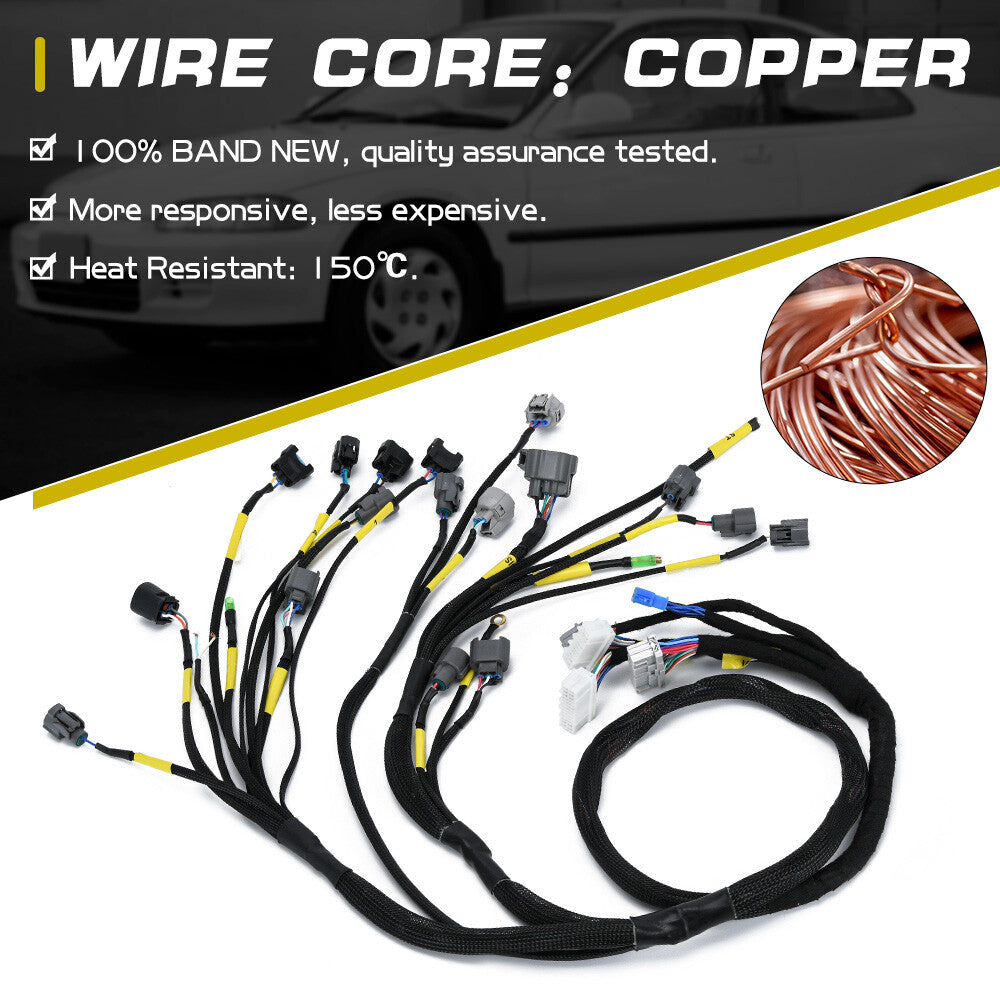 OBD2 D B series concealed engine wiring harness for 92-00 for Civic Integra B16 B18 D16