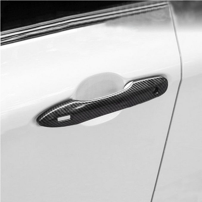 1 Piece for Jeep for Wrangler JK 2007-2010 Steering Wheel Cover Trim Carbon Fiber- v