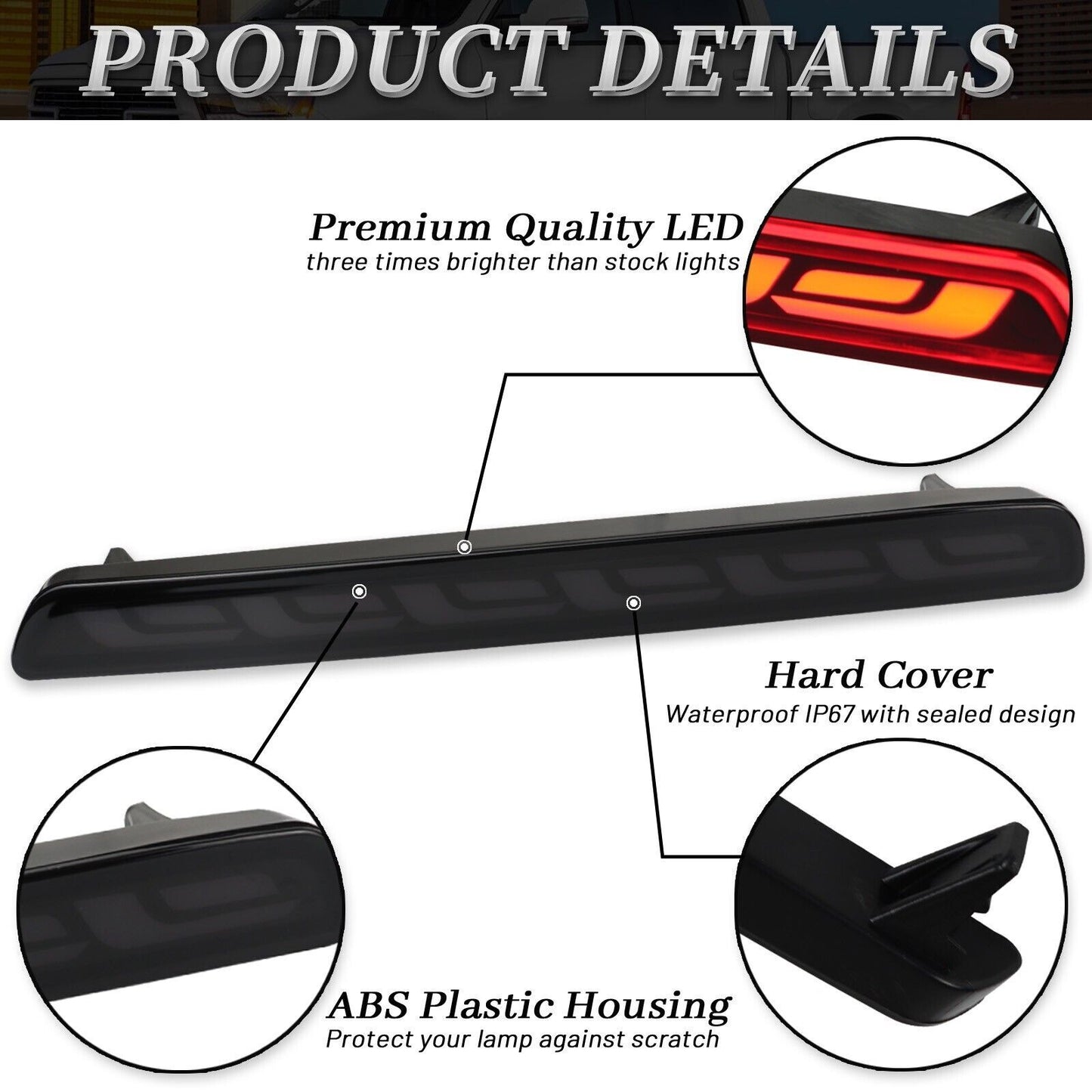 for Honda CR-V CRV 2023-2024 Rear Bumper Reflector Brake Fog DRL Indicator Light v
