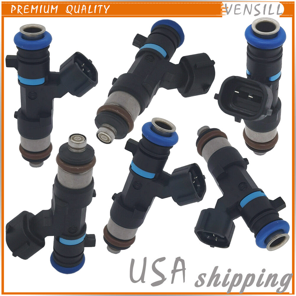 6PCS Fuel Injectors 0280158007 for Nissan Frontier Xterra NV2500 for Infiniti QX56